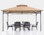 ABCCANOPY Gazebos, Outdoor Gazebo Canopy for Patio Garden Deck (10x12, Beige)