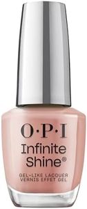 OPI Infinite Shine Long-Wear Dark Crème Finish Opaque Brown Nail Polish, Up to 11 days of wear & Gel-Like Shine, Barefoot in Barcelona, 15ml