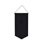 QOTSTEOS Wall Hanging Brooch Pin Organizer, Brooch Collection Storage Holder, Display Pins Storage Case, Nordic Style Large Capacity Pin Display Pennant Banner for Women or Men(Black,size:M)