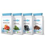 Health4All Strong Intestinal Health Set: Grapefruit Seed Extract, Wormwood, Black Walnut, Cloves 4x90 Capsules. Candida Cleanse Antifungal Supplement. Vegan