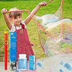 Atlasonix Giant Bubble Wand, Giant Bubble Maker, Big Bubble Wand, Large Bubble Wand, Bubble Sticks, Outdoor Toys for Kids, Bubble Kit, Wands & Bubble Mix for Making 2 Gallons of Bubble Solution
