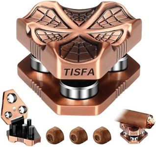 TISFA Cigar Punch and Cigar Holder 2 in 1, Portable Cigar Accessories Tool with 3 Cigar Punch Cutter, 3 Cigar Stand, Multifunctional Cigar Hole Punch for All Cigars (Rose Gold)