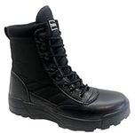 sole london MENS ARMY COMBAT MILITARY HIKING ANKLE LACE UP SECURITY WORK POLICE BOOTS