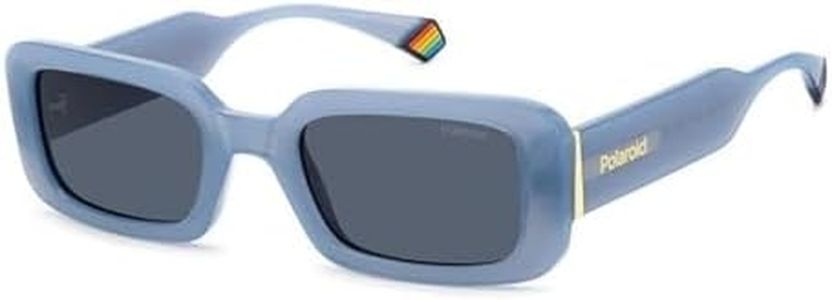 Polaroid Women's PLD 6208/S/X Sunglasses, AZURE, 52