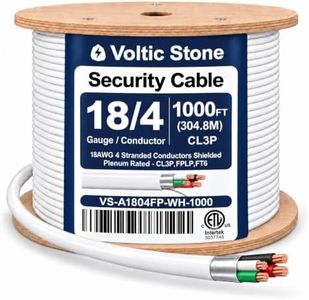 18/4 Shielded Security/Alarm/Low Voltage Control Wire, ETL Listed CL3P