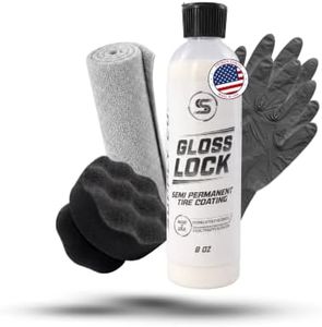 Ceramic Tire Coating, 10X Longer Lasting Car Tire Shine Spray, 8oz Kit