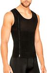 DIANE & GEORDI 2415 Men Torso Toner Body Shaper | Fajas Colombianas Black S