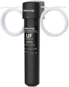Waterdrop 0.01μm Inline Water Filter System for Refrigerator, Ice Maker, Under Sink, 1/4 inch Direct Connect, NSF/ANSI 42 Certified, 19K Gallons, 15UC-UF