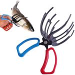 Drkicsy 3 Claw Fish Gripper, Fishing Pliers Gripper Metal Fish Control Clamp Claw, Eagle Claw Fish Gripper Fish Pliers Fish Grabber Fish Grip Tackle Tool Control Forceps Fishing Accessories (3 Claw)