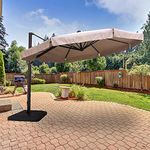 Garden Winds 11' Offset Umbrella Replacement Canopy Top Cover