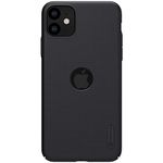 Nillkin Reliable Frosted Shield Ultra Thin Hard Matte Plastic Back Cover Case For Apple Iphone 11- Black (With Logo Cutout)