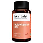 hk vitals Multivitamin Plus Men, 60 Tablets | Daily Multivitamin for Men, For Energy, Stamina, Immunity, Gut, Heart, Bone & Muscle Health