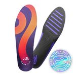 Move Game Day Performance Insoles - for Plantar Fasciitis, Arch Support, Basketball, Active Lifestyle, Running, and Athletics - Composite Heel and Reactive Stability (Men 8-8.5 / WM 9.5-10)