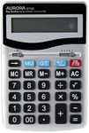 Aurora DT303 Desktop Calculator with Large Display and Keys,Silver