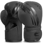 SAWANS Kids Boxing Gloves Training MMA Boys Girls 2Oz,4 6 Oz Sparring Kickboxing Punching Bag Muay Thai Fighting Youth Junior Best Gift for Kids (Black, 4 OZ)