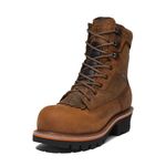 Timberland PRO Men's Evergreen 8 Inch Composite Safety Toe Waterproof Industrial Logger Work Boot, Brown-2024 New, 10.5 Wide