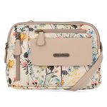 MultiSac Women's Zippy Triple Compartment Crossbody Bag Cross Body, Catalina Floral, One Size