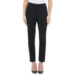 Tommy Hilfiger Women's Tailored Work Pants Suit, Black, 0
