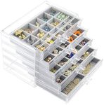 Watpot Acrylic Jewelry Box with 5 D