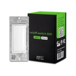 Zooz 800 Series Z-Wave Long Range On/Off Switch ZEN71 800LR, White | Direct 3-Way (No Add-On Switch Needed) | Z-Wave Hub Required
