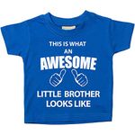 60 Second Makeover Limited This is What an Awesome Little Brother Looks Like Blue Tshirt Size - 0-6 Months