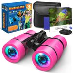 Toys for 3-8 Year Old Girls，TopDollo Binoculars for Kids Bird Watching, Travel, Camping Girl Toys Age 3 4 5 6 Birthday Gifts for 3-8 Year Old Girls Stocking Stuffers