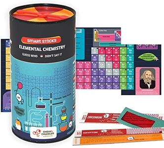 Chalk and Chuckles Card Game Smart Sticks Elemental Chemistry, Periodic Table Game and Puzzle for Kids Ages 10+ Years, Learning & Educational Toys for Boys, Girls Who Love Science