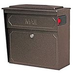 Mail Boss 7174 Townhouse, Bronze Wall Mount Decorative Locking Security Mailbox For Home,Medium