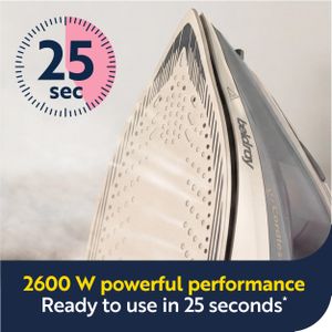 Beldray Titanium Cordless Steam Iron – Lightweight, Non-Stick Soleplate