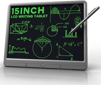 Wicue LCD Writing Tablet for Kids Drawing Board, Colorful Drawing Pads 15in Electronic Drawing Tablet, Educational Toys for 3 4 5 6 7 8 Years Old Kids Toddler (Gray)