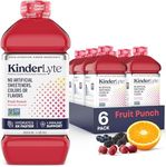 Kinderlyte | Pediatric Electrolyte Solution | Doctor-Formulated for Rapid Rehydration | No Artificial Sweeteners, Colors or Flavors | Kid-Friendly Taste (Fruit Punch, 6-Pack)