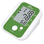 Standard BPCare Most Advance Fully Automatic Digital Bpcare Blood Pressure Monitor | Large Display | Adjustable Arm-Cuff | Ac Port | 3 Years Extended Warranty | - (Green & Royal White)