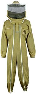 Bee Progear Beekeeping Suit for Men and Women with Round Veil Protective 3-Layer Ultra Ventilated Pilot Suit Mesh Bee Suit, Sting Proof Beekeeper Suit (4X-Large)