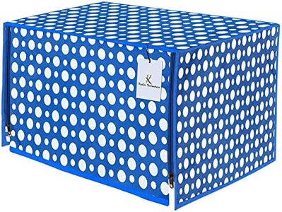 Kuber Industries Polka Dots Design PVC Microwave Oven Full Closure Cover for 20 Litre (Blue) CTKTC33223