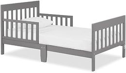 Dream On Me Finn Toddler Bed in Storm Grey, Greenguard Gold and JPMA Certified, Non-Toxic Finish, Made of Sustainable New Zealand Pinewood, Wooden Nursery Furniture