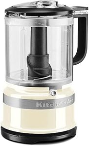 KitchenAid KFC0516 240W 5 Cup 1.18L 2 Speed & Pulse Function Food Chopper Processor Almond Cream with Whisk Accessory BPA Free Bowl