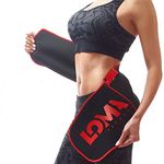 M LOMA Waist Trainer for Women and Men -Waist Trainer for Weight Loss - Six-Pack Abs Sweat Belt - Waist Trimmer Stomach Wrap - Bonus HOT Gel 20 mg & Meal Plan Black, Black, Medium