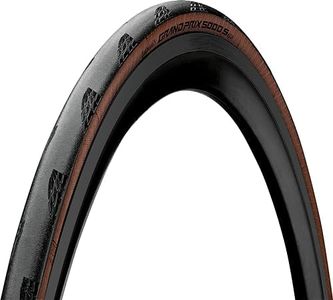 Continental Grand Prix 5000s Tubeless Road Tyre 700 x 28 Black Side Brown 315g 330tpi TS (28-622)