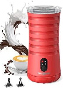 PARIS RHÔNE Milk Frother, 4-in-1 Automatic Coffee Frother, 240ml, 400w, Non-Slip Stylish, Hot & Cold Electric Milk Warmer with Temperature Control, Auto Shut-Off for Coffe, Latte, Cappuccino