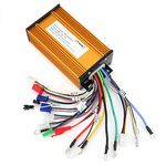 E-Bike Brushless Speed Motor Controller 12 Tube Three-Mode Sinusoid for Electric Scooter 48V 60V 64V 72V 1000W-1500W Bike Brushless Controller Kit