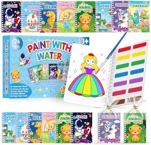 Elover 24 Pack Water Coloring Book for Kids Party Favors Bulk Coloring Books for Kids Ages 3+ Birthday Arts and Crafts Goodie Bag Stuffers School Activities