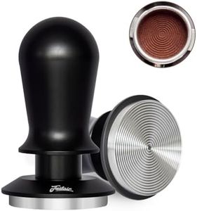 Feilair 54mm Espresso Tamper, Triple Spring Loaded Tamper, Coffee Tamper with Stainless Steel Ripple Base, Self Leveling Tamper for Barista, Compatible with 53mm/54mm Breville Portafilter