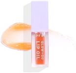 Naked Sundays SPF50 Glow & Go Lip Oil: Lip Oil with SPF, Moisturizes and Protects Lips, 4.5ml (Salted Caramel)