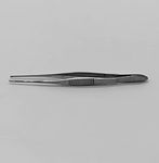 Scientific Indian Ophthalmic Forceps Hair Transplant (Stainless Steel, Toothed Fixation Forceps Large)