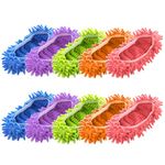 Cosywell Shoes Cover for Mop Dust Duster Slippers Cleaning Floor House Washable 10 PCS 5 Pairs