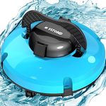 2𝟎𝟐𝟑 𝐔𝐩𝐠𝐫𝐚𝐝𝐞𝐝 Pool Vacuum Robot- Max 𝟏𝟐𝟎 Mins Cordless Pool Vacuum Cleaner for Above Ground/Inground Pool【Enhance】 5200mAh Battery【2-Motor】 Powerful Suction for Flat Pool 650Sq.Ft WH