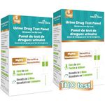Easy@Home Marijuana Test Dip Card: 10 Pack Highly Accurate THC Test Strips Kit Screen Weed Cannabis, Urine Drug Test Panel -#EDOAP-114