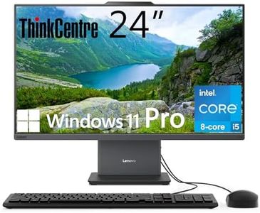 Lenovo ThinkCentre All-in-One Desktop Computer, 24" FHD IPS Display, 8-core Intel Core i5-13420H Processor, 16GB DDR5, 512GB SSD, Wi-Fi 6, USB-C, HDMI in&Out, Wired KB&Mouse, Windows 11 Pro