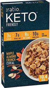 Ratio Maple Almond Crunch Cereal, 10g Protein, Keto Friendly, 10.4 OZ