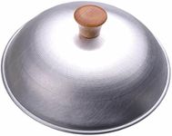 Aluminum Dome Wok Lid/Wok Cover, 13-Inches, (For 14" Wok), 18 Gauge, USA Made